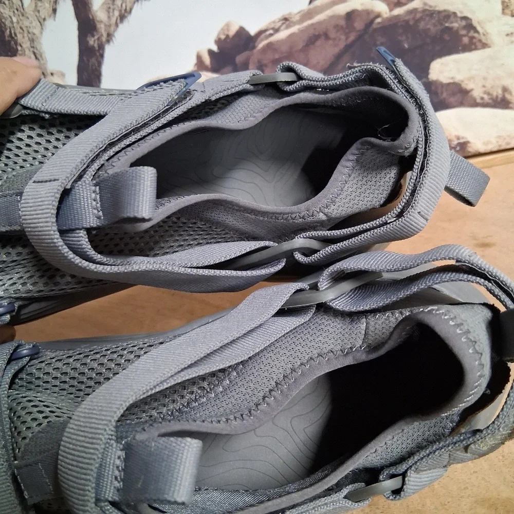 Teva Omnium 2 Mens Grey Black Hybrid Hiking Water Sandals Shoes 1019160 Size 12